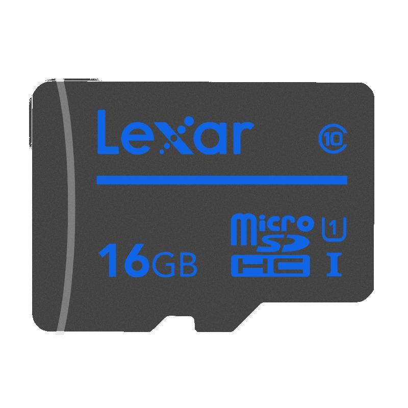 雷克沙(LEXAR) TF 存储卡MicroSD 16G 存储卡手机TF内存卡平板监控摄像头通用行车记录仪专用闪存卡