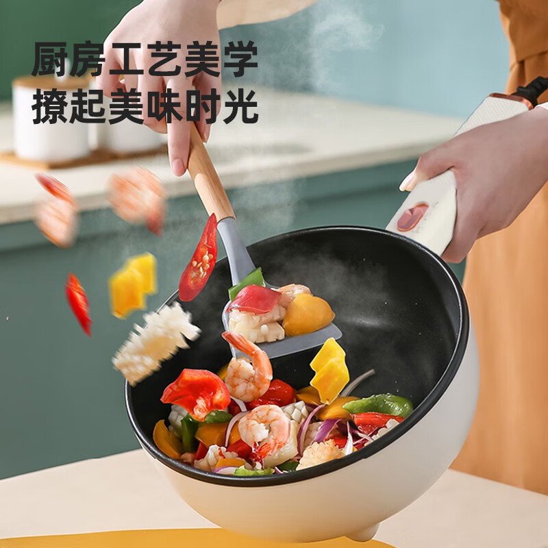 龙的(longde) 电煮锅电热锅 涮煎炖蒸煮多功能锅家用电炒锅电煎锅电火锅 LD-CG3035高清大图