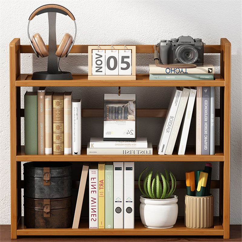 书架桌面置物架医匠客厅简易书桌收纳多层架子办公室桌上小型书柜