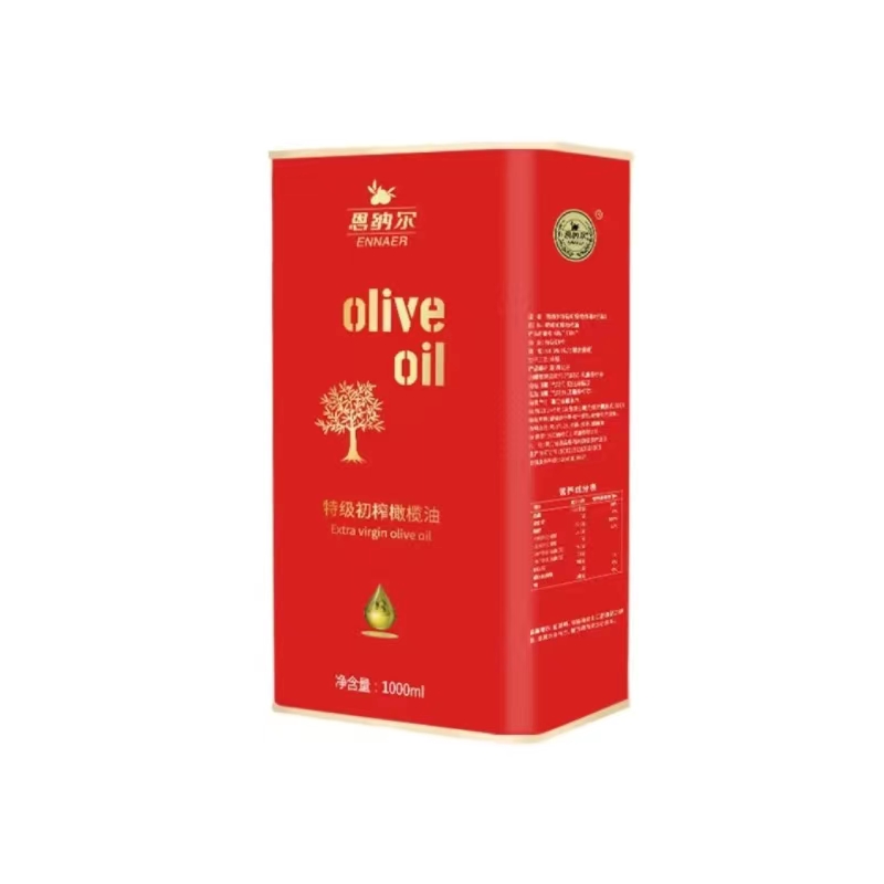 恩纳尔橄榄油西班牙原油进口礼盒 1000ML*2 特级初榨食用油高清大图