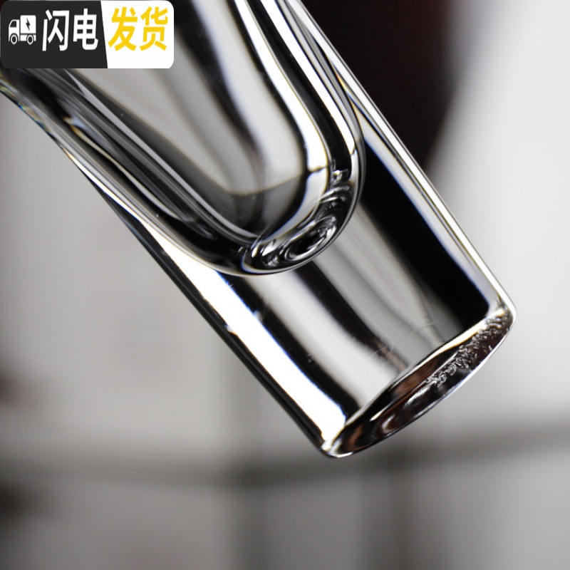 三维工匠水晶玻璃中式酒吧一口杯吞杯子弹杯小号白酒杯迷你杯日式烈酒杯子 40(6个)高清大图