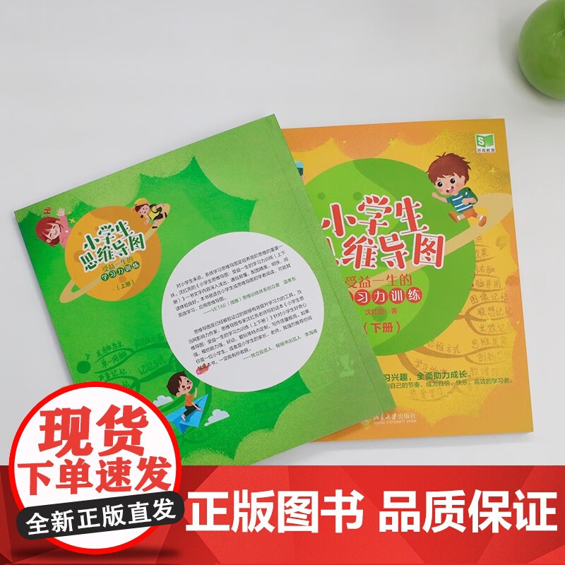 小学生思维导图 受益一生的学习力训练 上下册 沈红亮 著 教辅高清大图