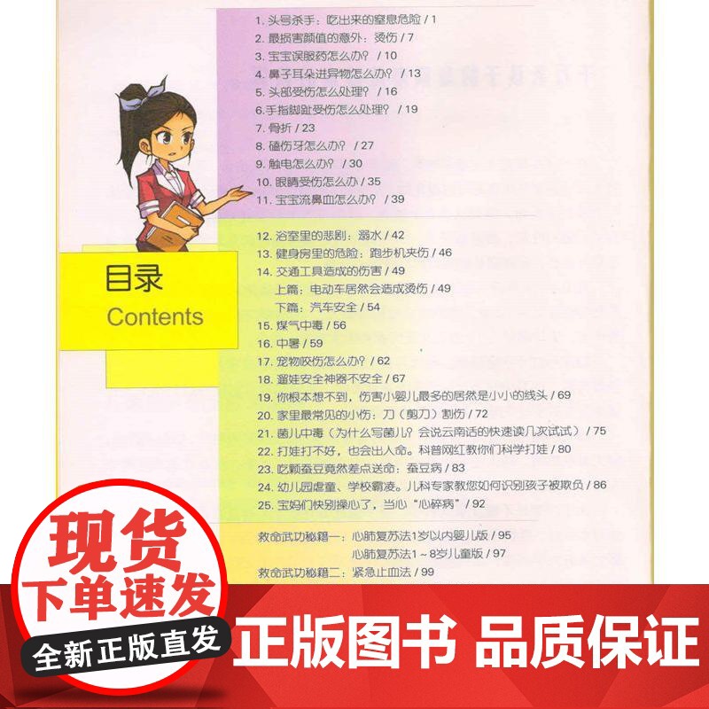 儿童意外伤害救命宝典高清大图