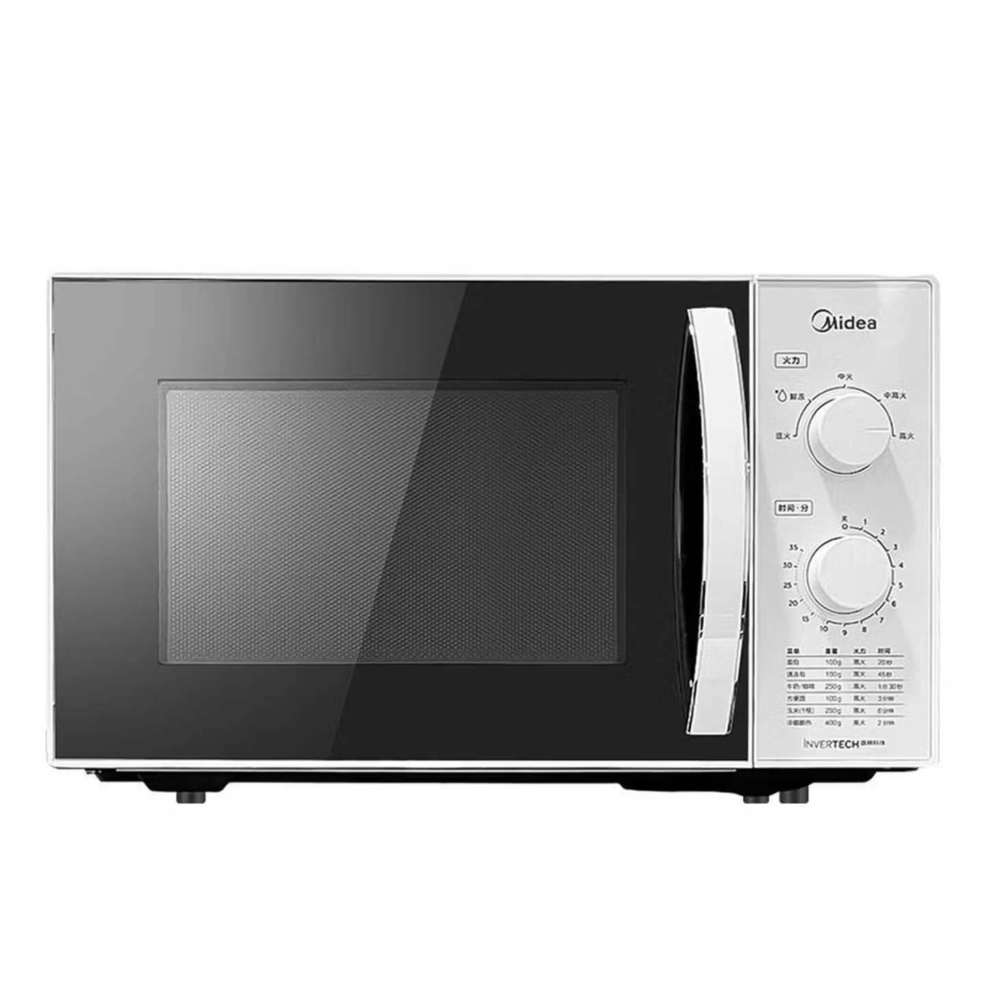 美的(Midea)快捷微波炉 360°转盘加热 旋钮操控 五档火力 3-5人用23L(M1-230E)(单位:台)