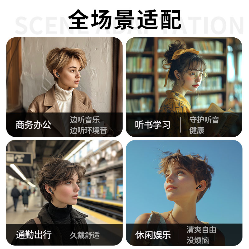 FCIM国际米兰Leobuds ANC主动降噪蓝牙耳机入耳式无线耳机运动游戏通话降噪防水无线耳机高清大图