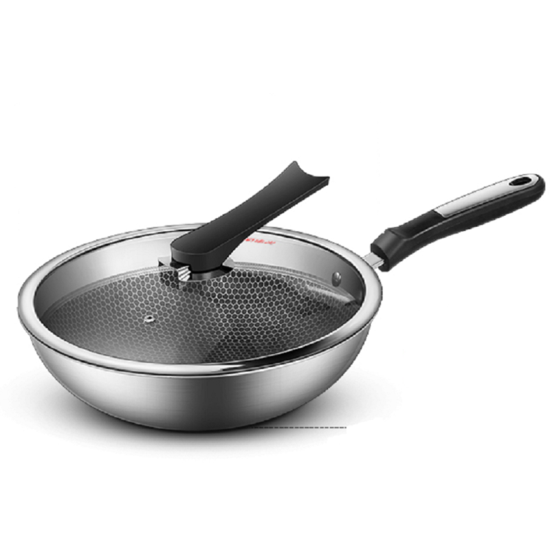 荣事达不粘锅炒锅家用不锈钢炒菜锅rsd-gwbx1032