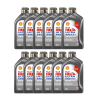 壳牌(Shell)超凡喜力天然气全合成机油 2代灰壳 Helix Ultra 5W-30 API SN级 1L* 12瓶