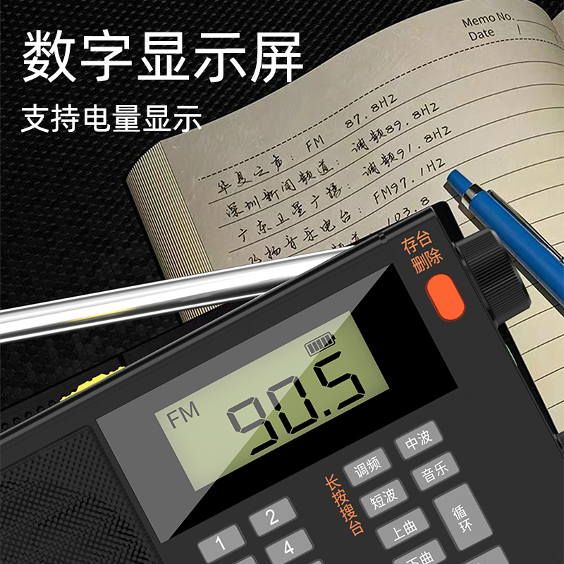 爱国者M81收音机全波段FM电台调频广播老人专用插卡音箱充电款迷你随身听老年人高端2025新款高清大图
