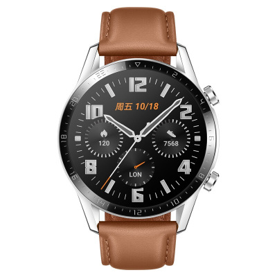 华为HUAWEI手表Watch GT2(46mm)时尚棕运动智能手表