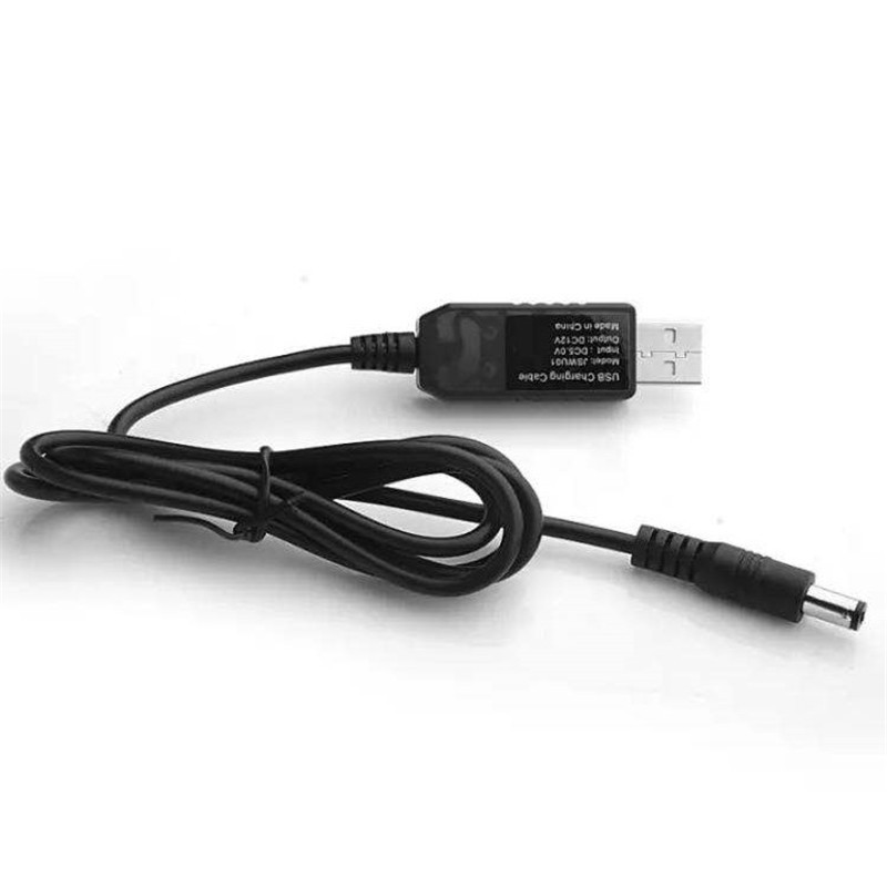 甲骨四堂 USB升压线 12V 5.5接口 断电克星 移动电源连接路由器 IPTV网关 音响
