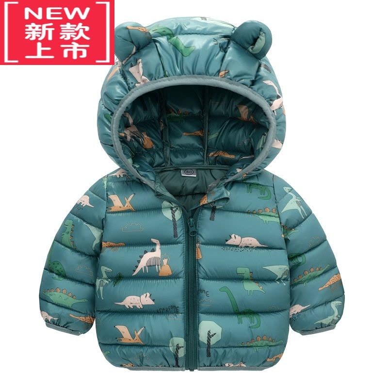 可莉允儿童羽绒棉服男婴儿秋冬季装衣服小女孩宝宝加厚外出棉袄保暧外套图片