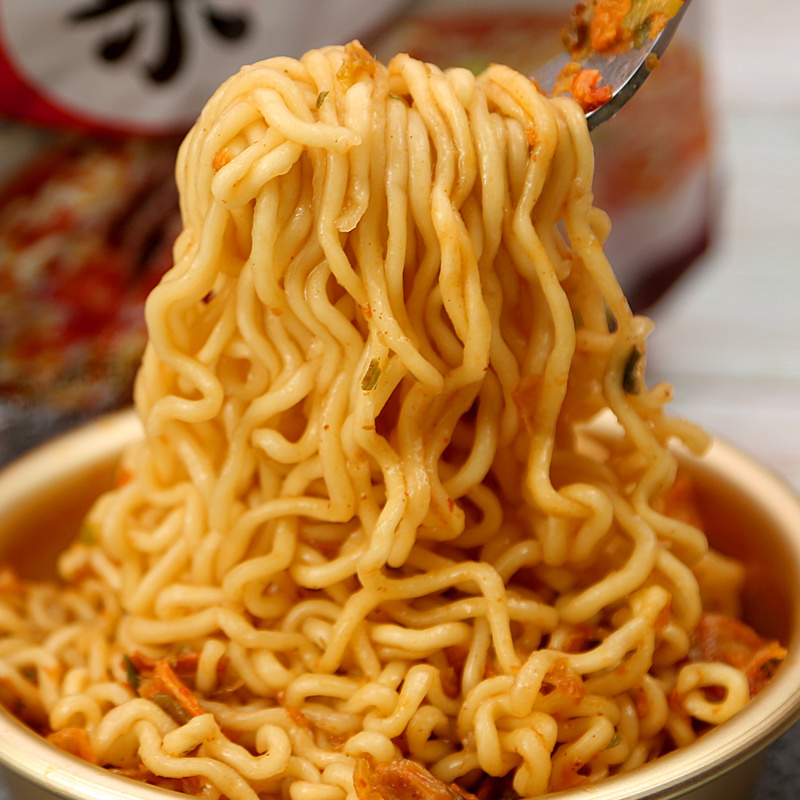 农心辣白菜拉面五连包泡面120g*5袋韩国泡菜方便面拉面辛拉面