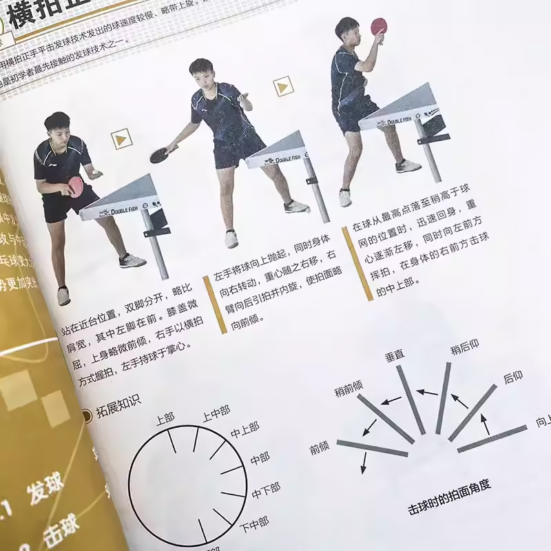 [正版]图解乒乓球基础技术与训练 人民邮电 视频学习版 乒乓球教学 乒乓球书 横拍直拍 削球 综合技术常用战术 基础规