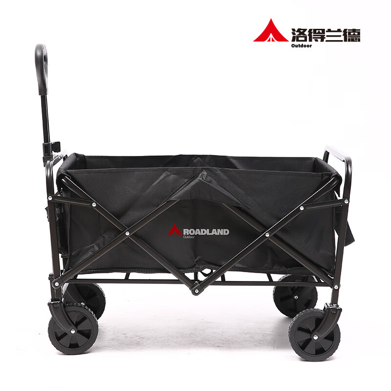 洛得兰德TC102户外露营车营地车野营便携折叠5寸轮拉杆车小拖车黑色 80L 组合:露营车+1桌4椅高清大图