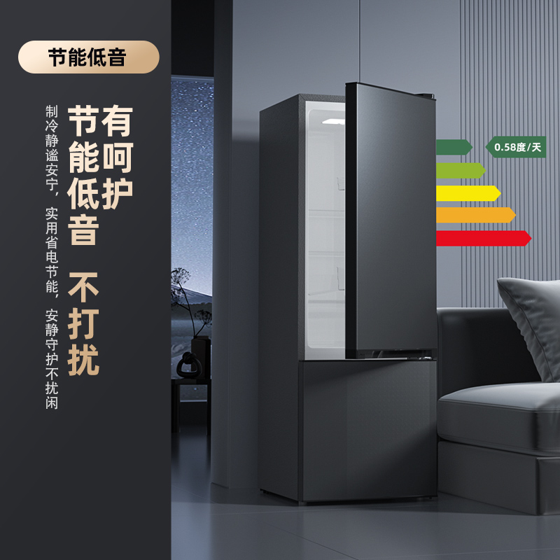 康佳182升 双门小型迷你电冰箱 家用租房两门小冰箱 BCD-182GQ2SU高清大图