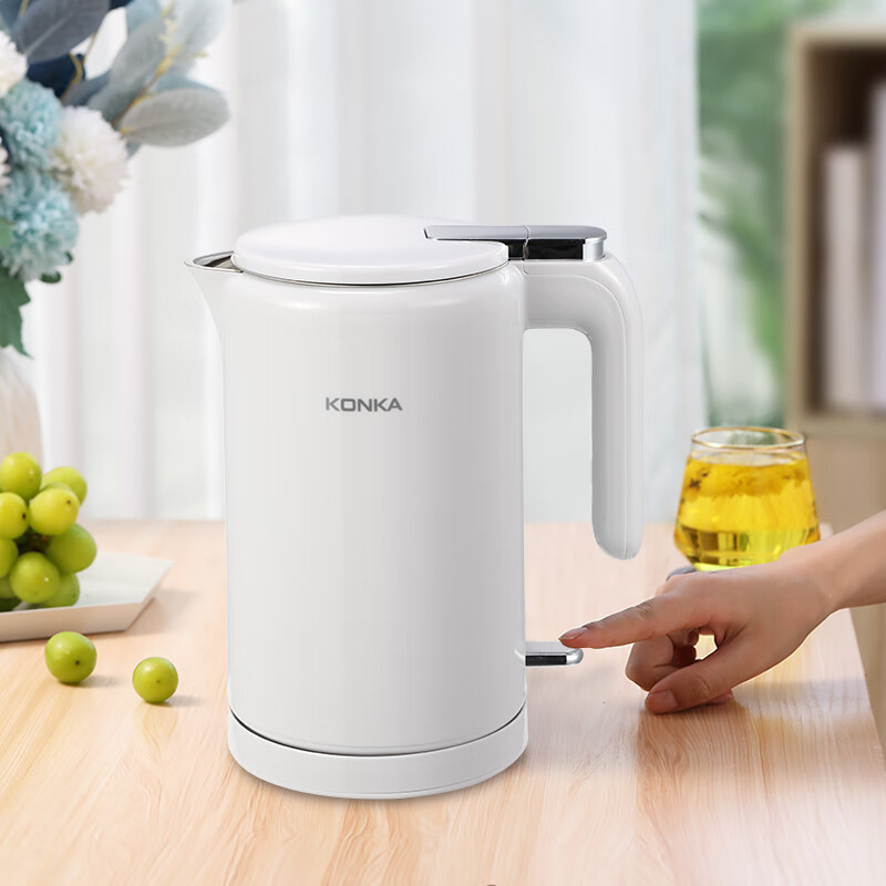 康佳电热水壶1.7L方便快捷米白色KDSH-1715-F-G高清大图