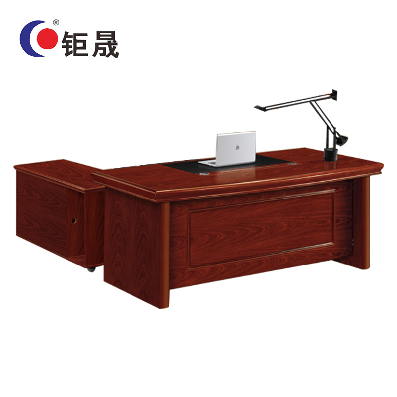 钜晟办公桌1.6米油漆小班台JS-J4116高清大图