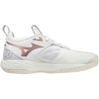 美津浓(Mizuno)女子排球鞋舒适透气缓震支撑专业室内训练运动鞋 white_(white_/_pink) 36.5