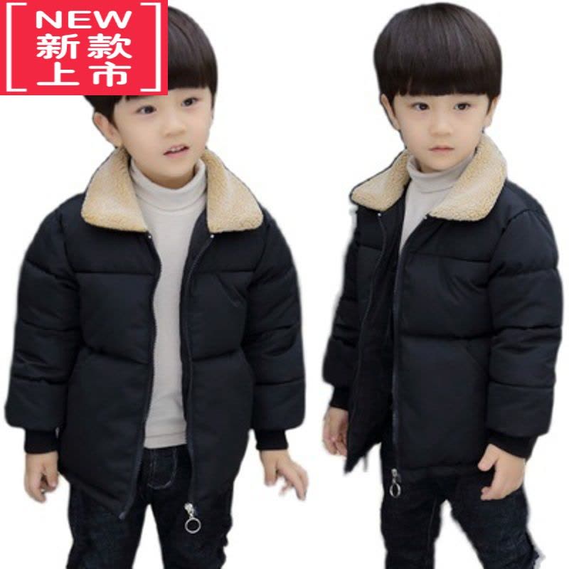可莉允男童冬装手塞羽绒棉棉衣外套2021新款儿童中大童棉袄加厚冬季棉服图片