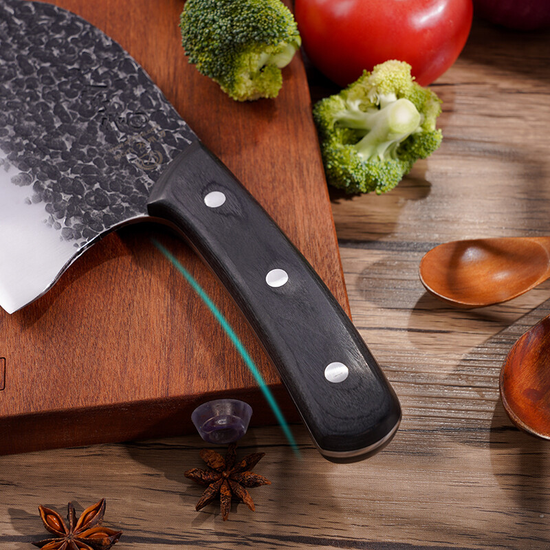 十八子作 阳江十八子古法整刀真锻打菜刀 鱼形万用刀切片刀S317高清大图