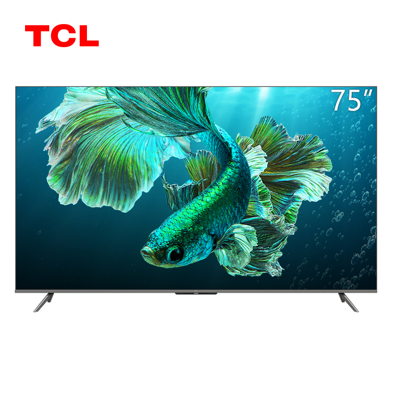 TCL 75T8E-Pro 75英寸 QLED量子点/3+32GB/金属全面屏/NFC投屏 电视高清大图