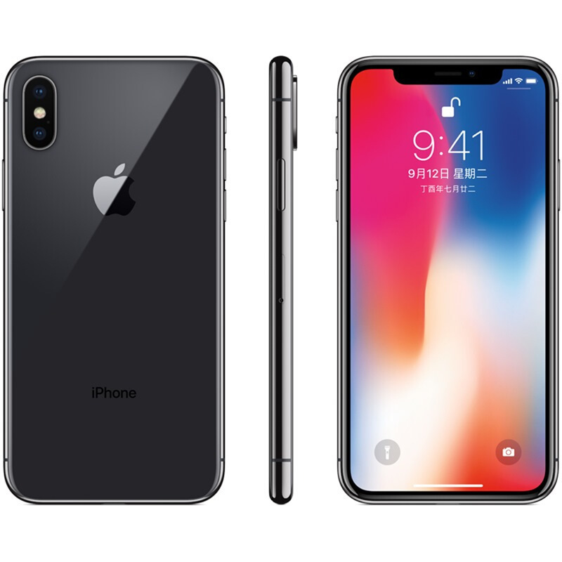 apple苹果iphonex手机深空灰58寸256g官网原装标配海外版直邮新机激活