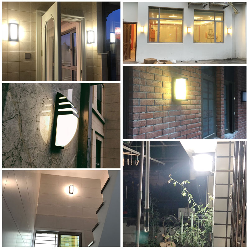 闪电客户外壁灯防水室外墙壁灯具简约庭院led过道超亮露台大阳台壁灯图片 高清实拍大图 苏宁易购