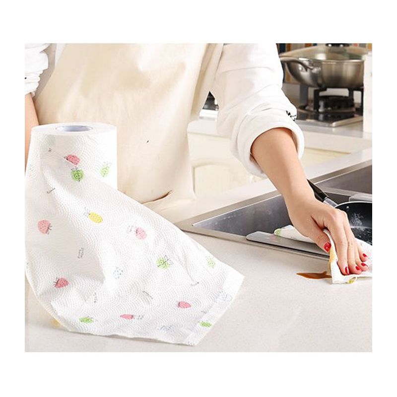 厨房用纸吸水吸油纸多功能厨房纸巾擦手纸擦碗纸一次性厨房卷纸1卷