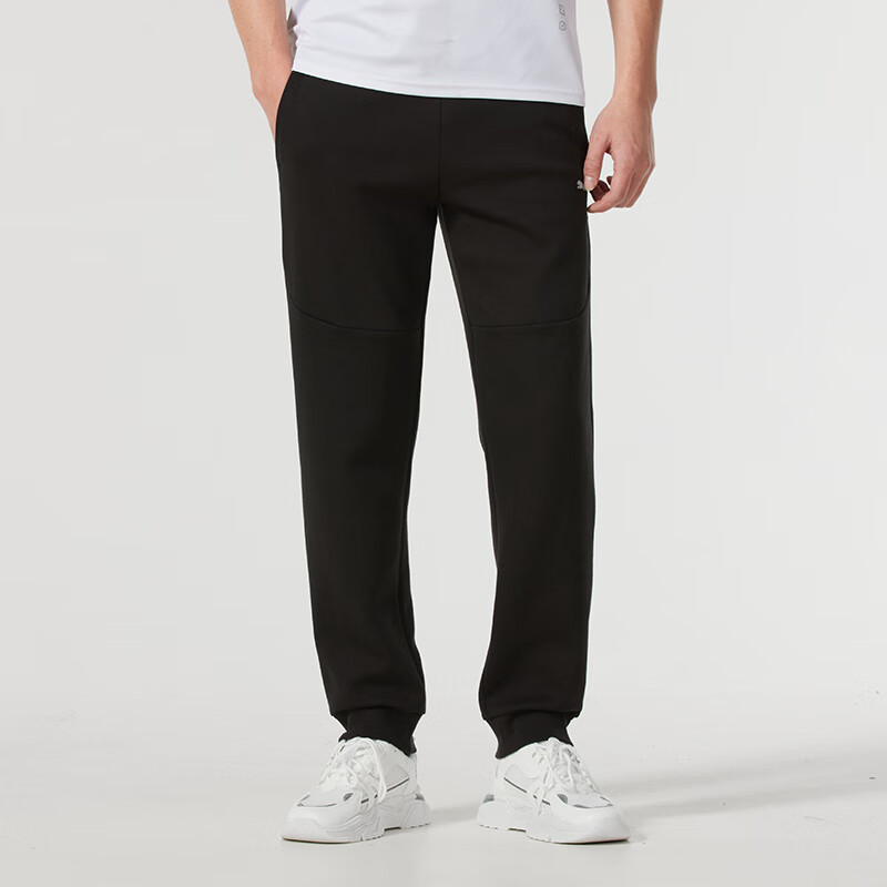 彪马（PUMA）男裤新款运动裤时尚舒适透气休闲裤针织潮流长裤687568-01 ZP高清大图
