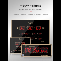 康巴丝薄款LED万年历 电子挂钟表客厅数码现代家用日历壁挂钟 20英寸(直径50.5厘米) 40*30厘米(不带节气)
