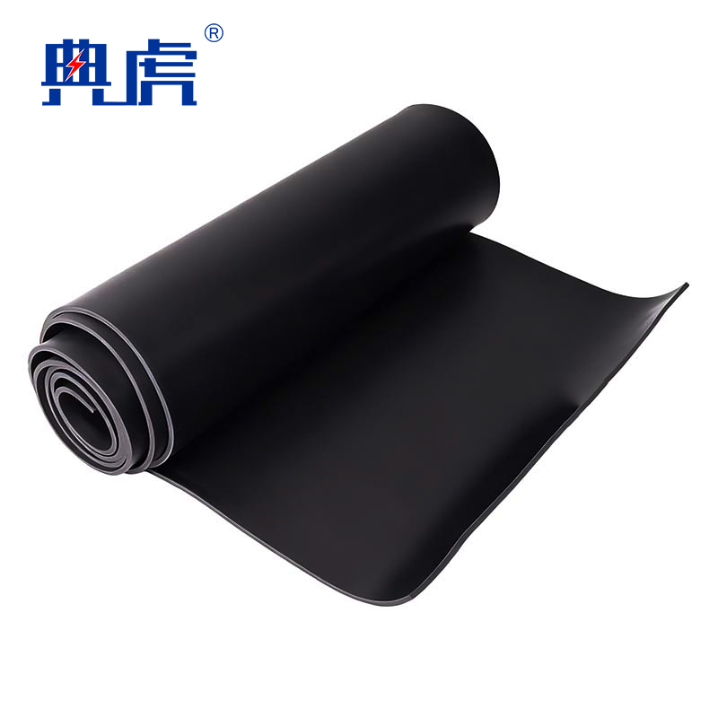 典虎 绝缘橡胶板 黑色5mm*1m*1m 平方米高清大图