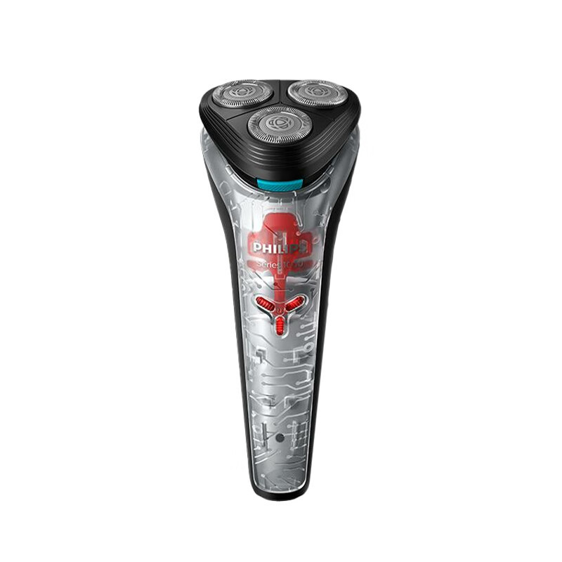 飞利浦 PHILIPS 电动剃须刀无线耳机长续航 透明机身时尚“铠甲”套装GDCQ-003高清大图