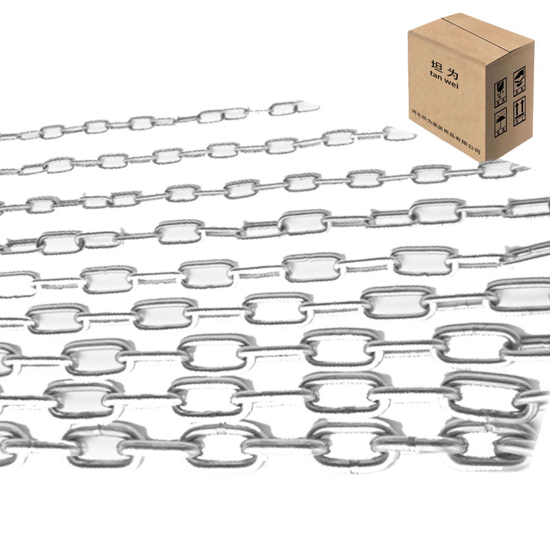 链条铁链子镀锌链条 4mm 米高清大图