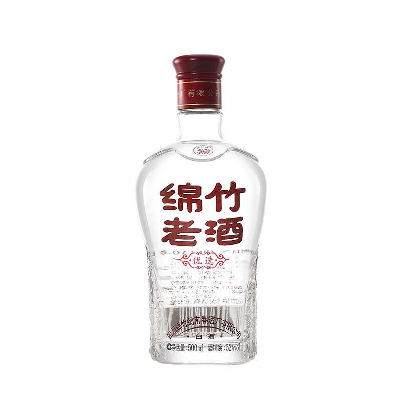 剑南春 绵竹老酒(优选)52度500ml*12瓶整箱 浓香型白酒年份随机高清大图