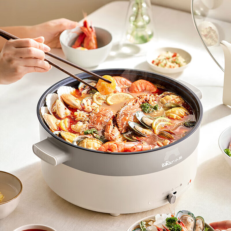小熊(bear) DHG-H60D7多用途锅电煮锅 多功能锅 家用电热锅火锅高清大图