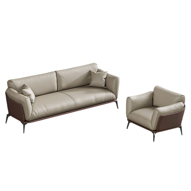 智叶舟接待沙发组合195*85*80cm(3+1)套高清大图