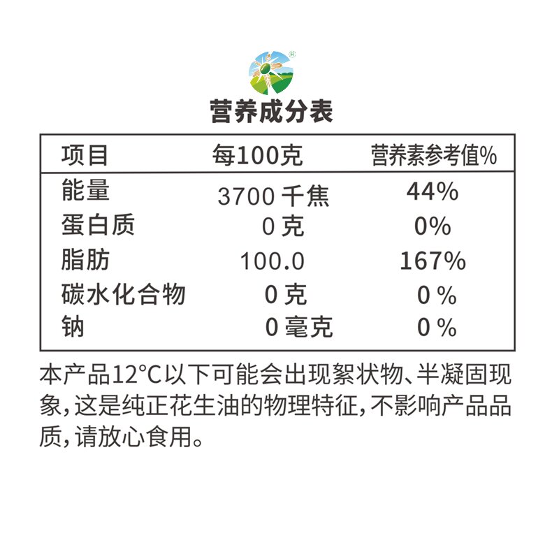 新大羌(XINDAQIANG) 初榨一级花生油5L高清大图