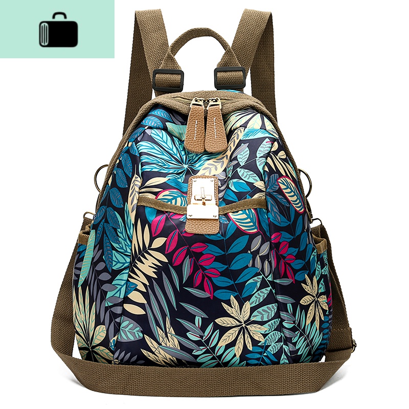 韩版百搭牛津布双肩包女2020新款休闲旅行女士背包大容量旅行包new