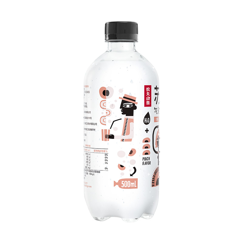农夫山泉苏打气泡水饮品拂晓白桃味500ml*15纸箱装高清大图