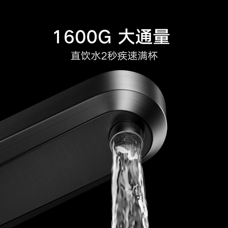 米家小米双效净水器pro双出水1600G家用厨下直饮净饮一体纯水机 双龙头双水路6年长效RO滤芯MR1692高清大图