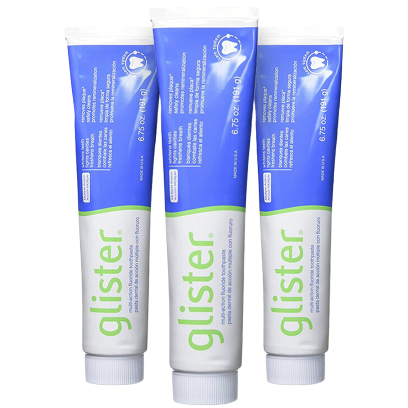 3支美国安利amway牙膏丽齿健防蛀牙膏191g两支装固齿防蛀清洁去口气
