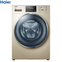 海尔(Haier)XQG100-HBD14936GU1 10公斤大容量 纤薄 直驱变频 全自动滚筒洗衣机 智能投放