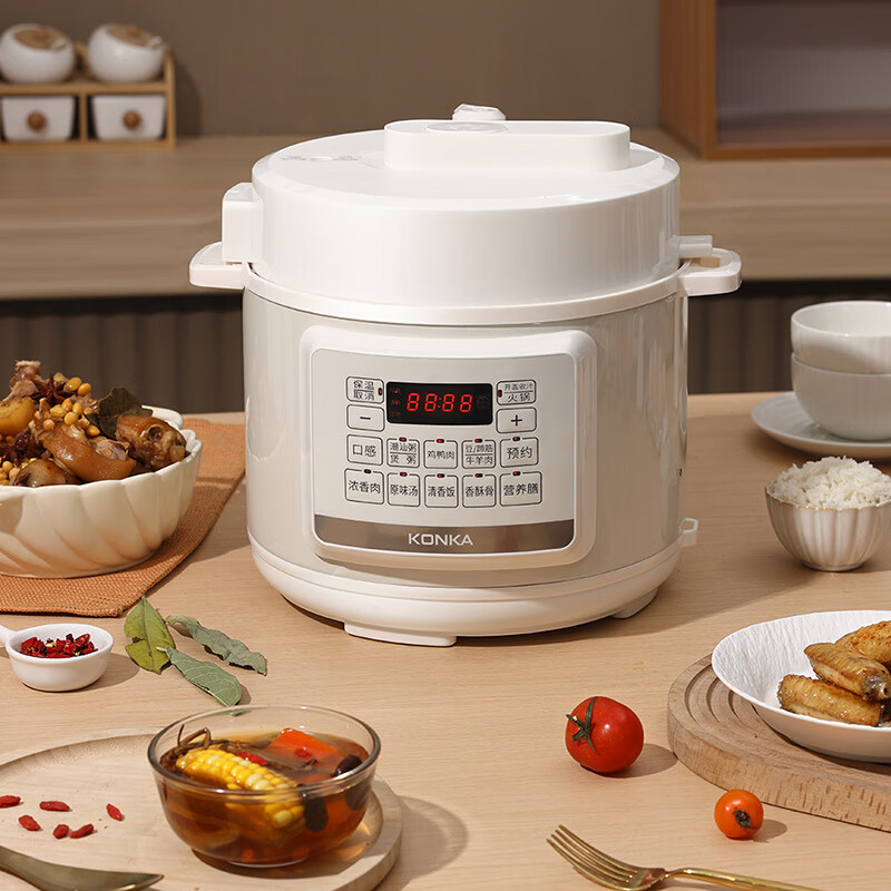 (顺丰发货)康佳(KONKA)多功能电压力锅5L KYLG-5005-M(SJ-3.0)高清大图