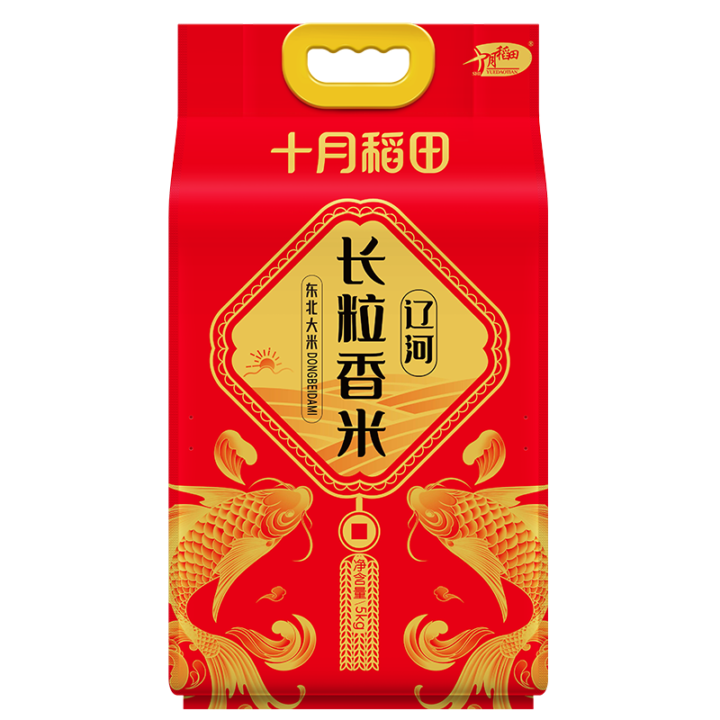 十月稻田(SHIYUEDAOTIAN) 东北大米辽河长粒香5kg高清大图