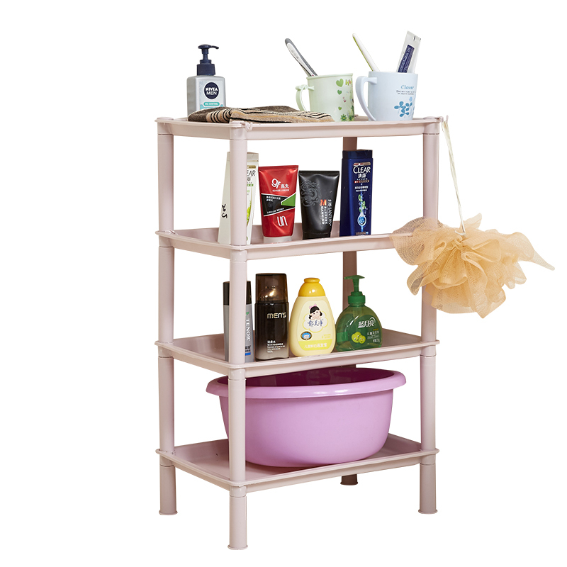 卫生间置物架浴室闪电客厕所收纳整理架多层长方形物品架塑料置物架