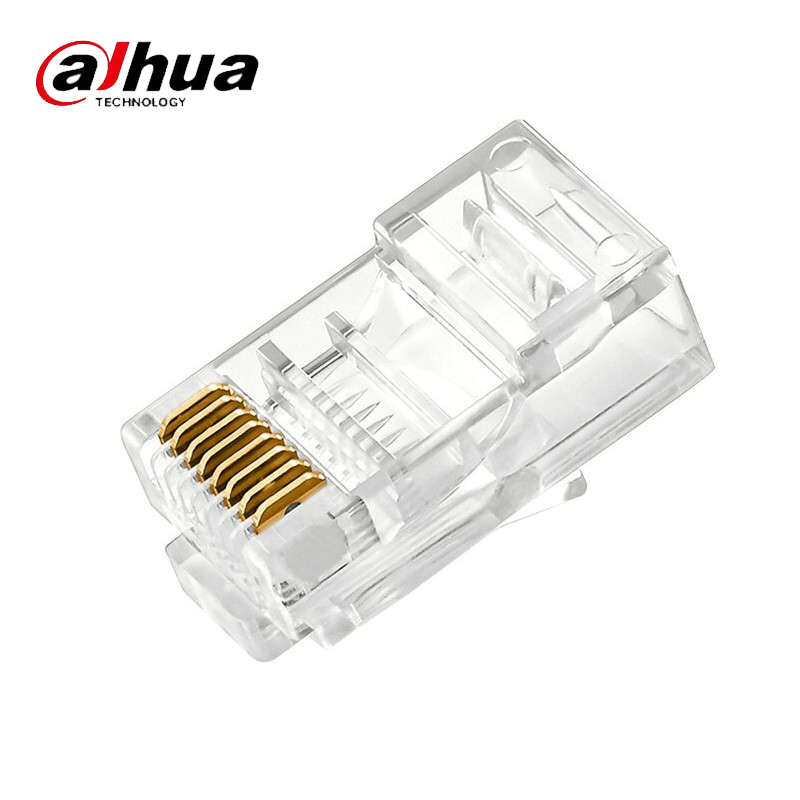 大华水晶头超五类非屏蔽 RJ45网络水晶头100个装5SJT-100盒