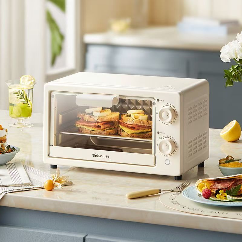 小熊电烤箱家用多功能10L米白色DKX-F10N3高清大图