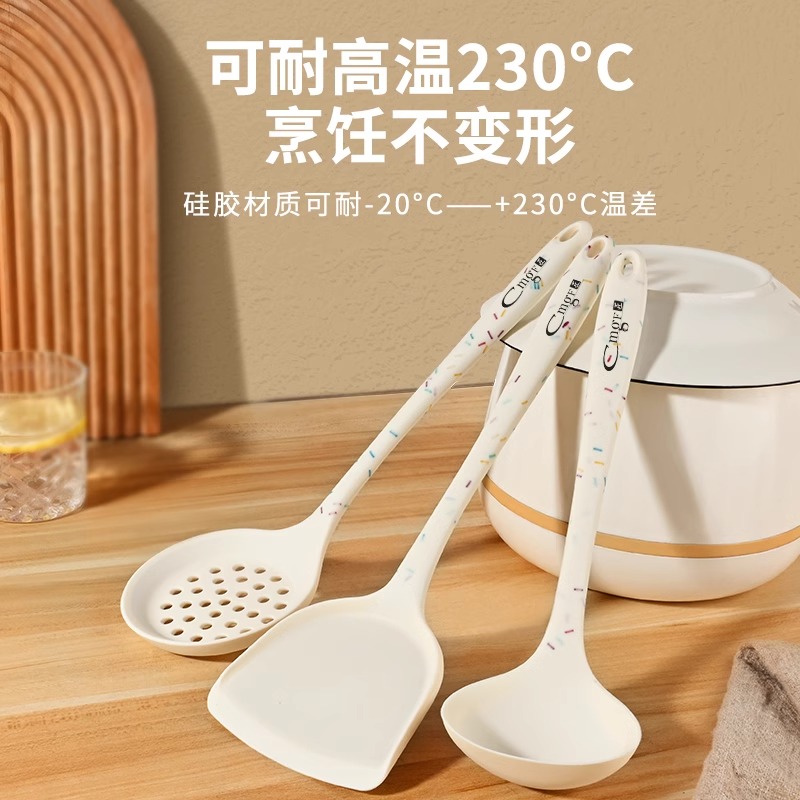 硅胶饭勺子家用不粘米饭铲子电饭煲专用耐高温食品级盛饭勺子8138高清大图