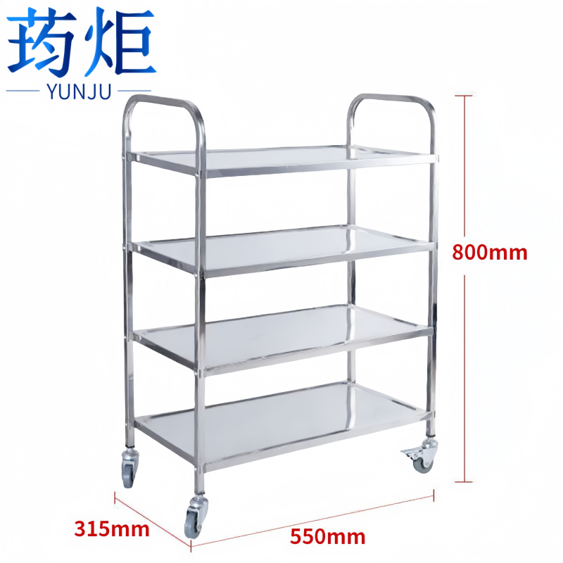 荺炬不锈钢餐车 四层中号个