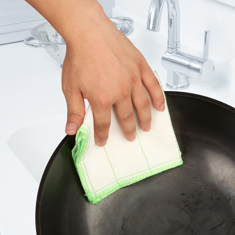 妙洁抹布厨房家用加厚洗碗布洗碗巾吸水清洁巾擦桌布百洁布3片装